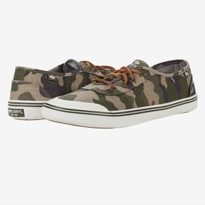 NIB Sperry Lounge 2 Lace Up Camo Sneaker